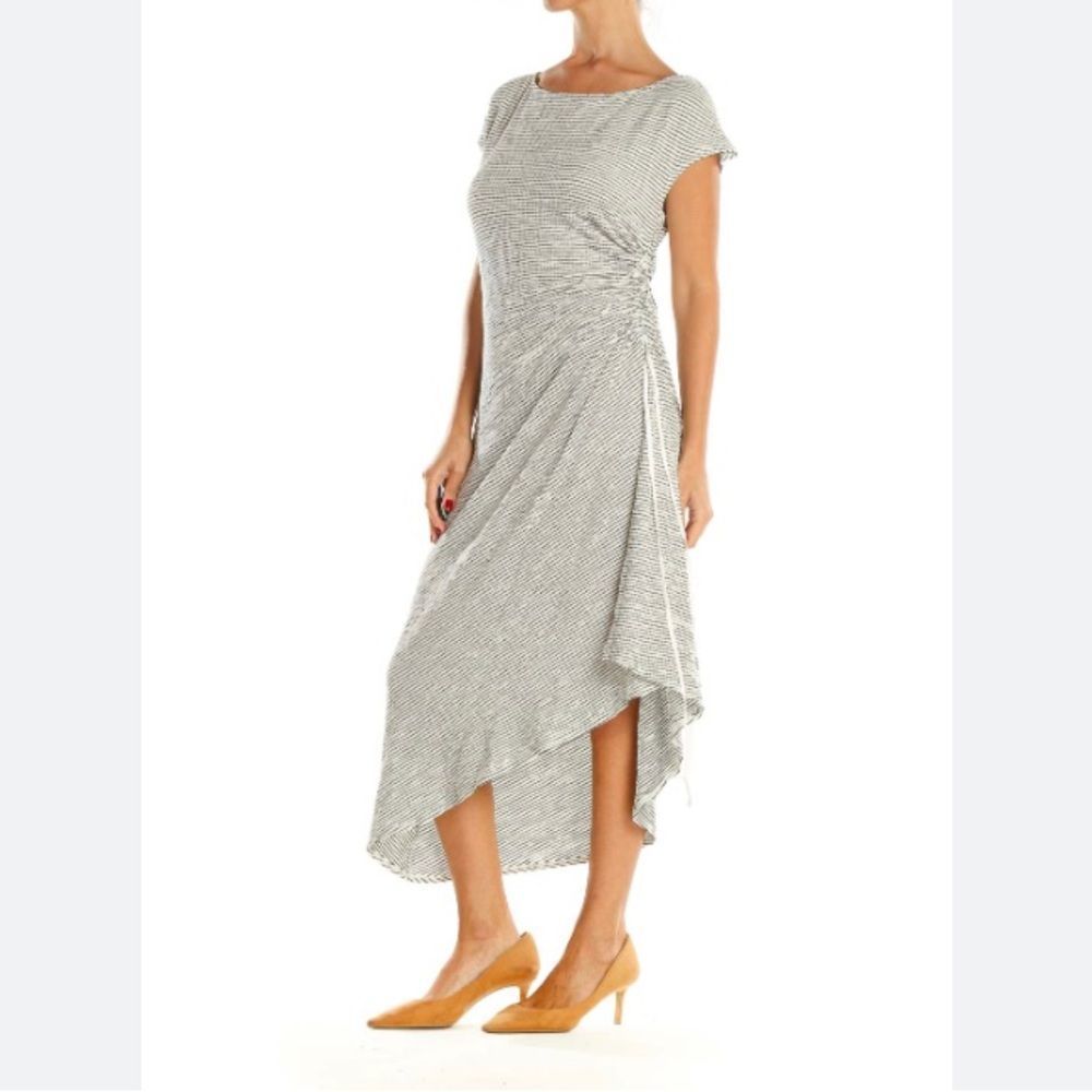 Max Studio White and Black Striped Dress Size XL NWT